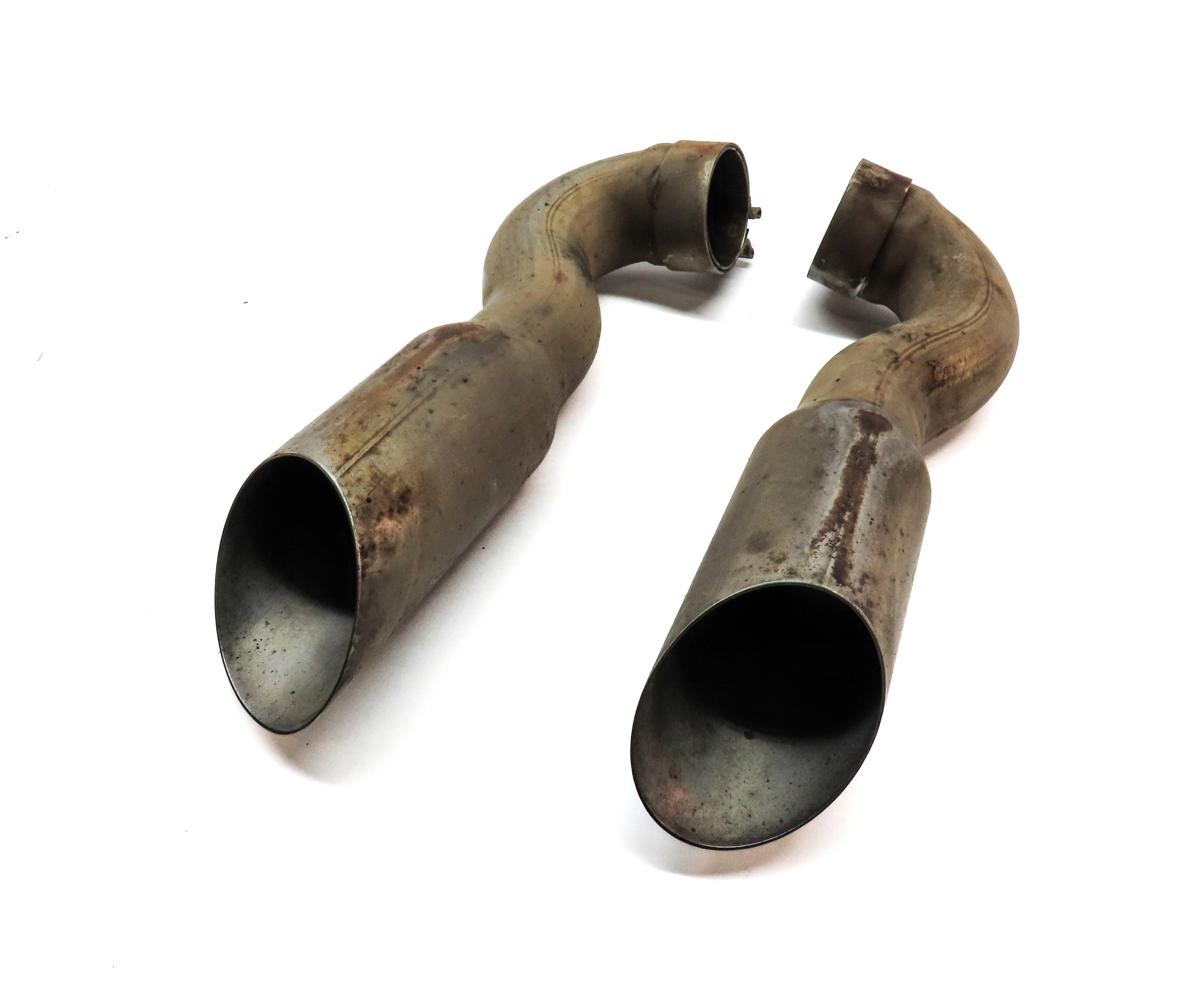 09-12 AUDI Q7 (4L) 3.0L DIESEL CATA ENGINE LEFT & RIGHT MUFFLER EXHAUST TIP SET2 — exact item pictured